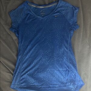 Nike Women's Short Sleeve Blue Tee